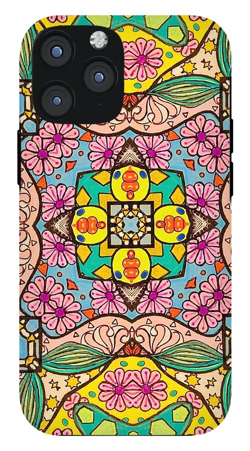 Pink Flower Doodle - Phone Case