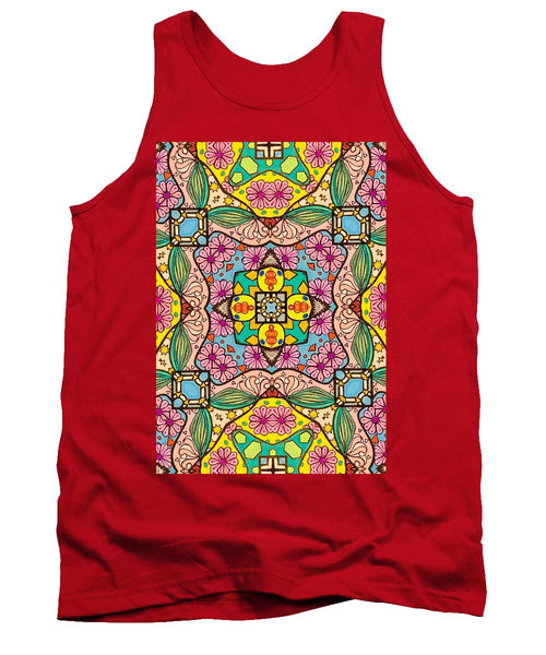 Pink Flower Doodle - Tank Top