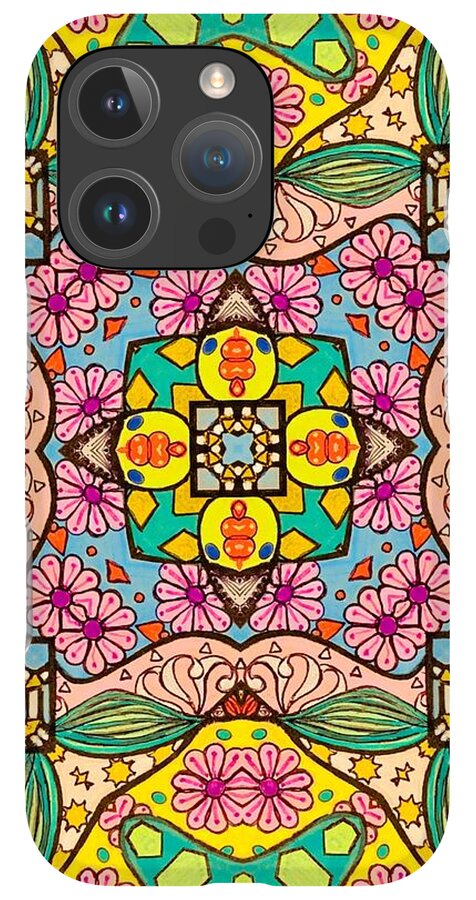 Pink Flower Doodle - Phone Case