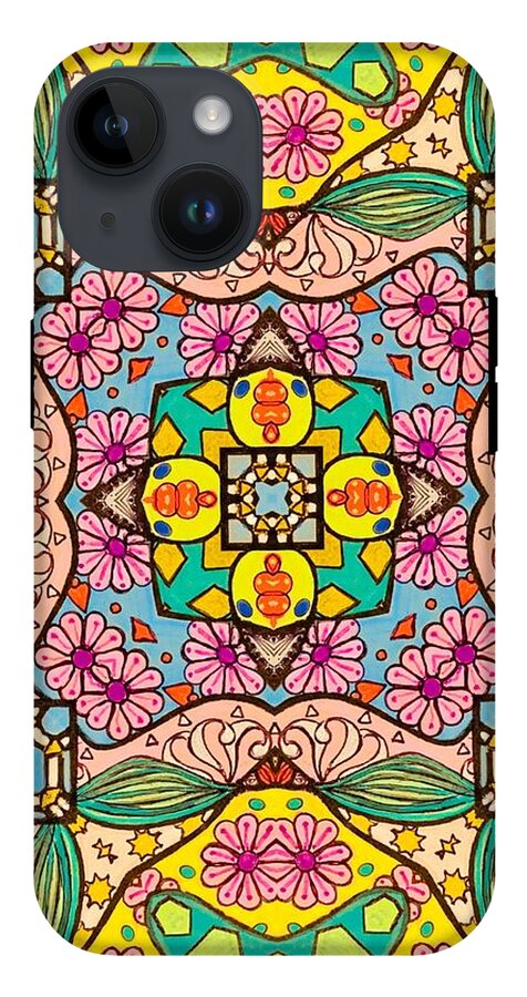 Pink Flower Doodle - Phone Case