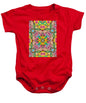 Pink Flower Doodle - Baby Onesie