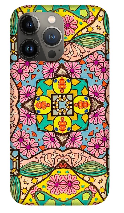 Pink Flower Doodle - Phone Case