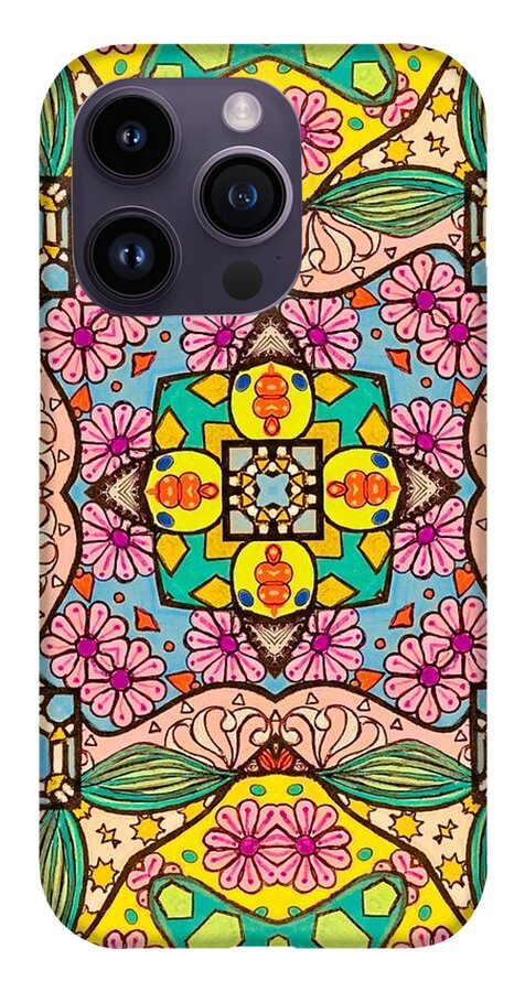 Pink Flower Doodle - Phone Case