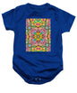 Pink Flower Doodle - Baby Onesie