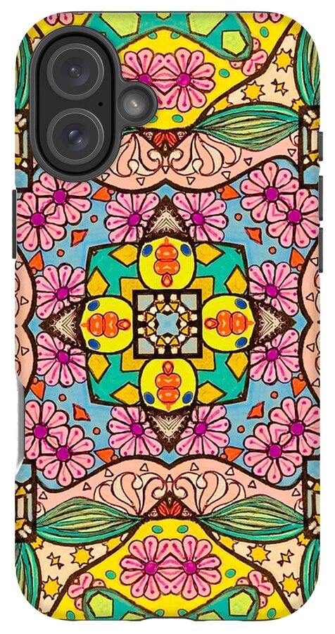 Pink Flower Doodle - Phone Case