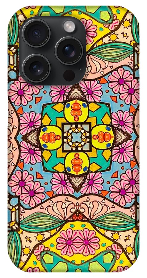 Pink Flower Doodle - Phone Case