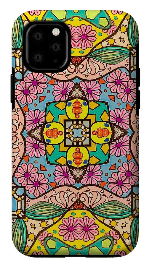 Pink Flower Doodle - Phone Case