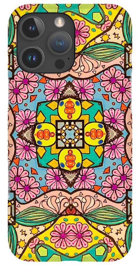 Pink Flower Doodle - Phone Case