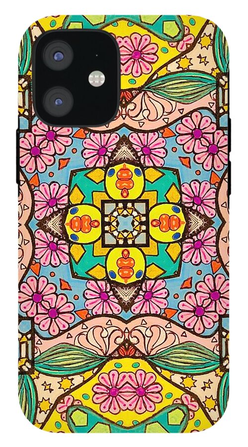 Pink Flower Doodle - Phone Case