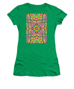Pink Flower Doodle - Women's T-Shirt