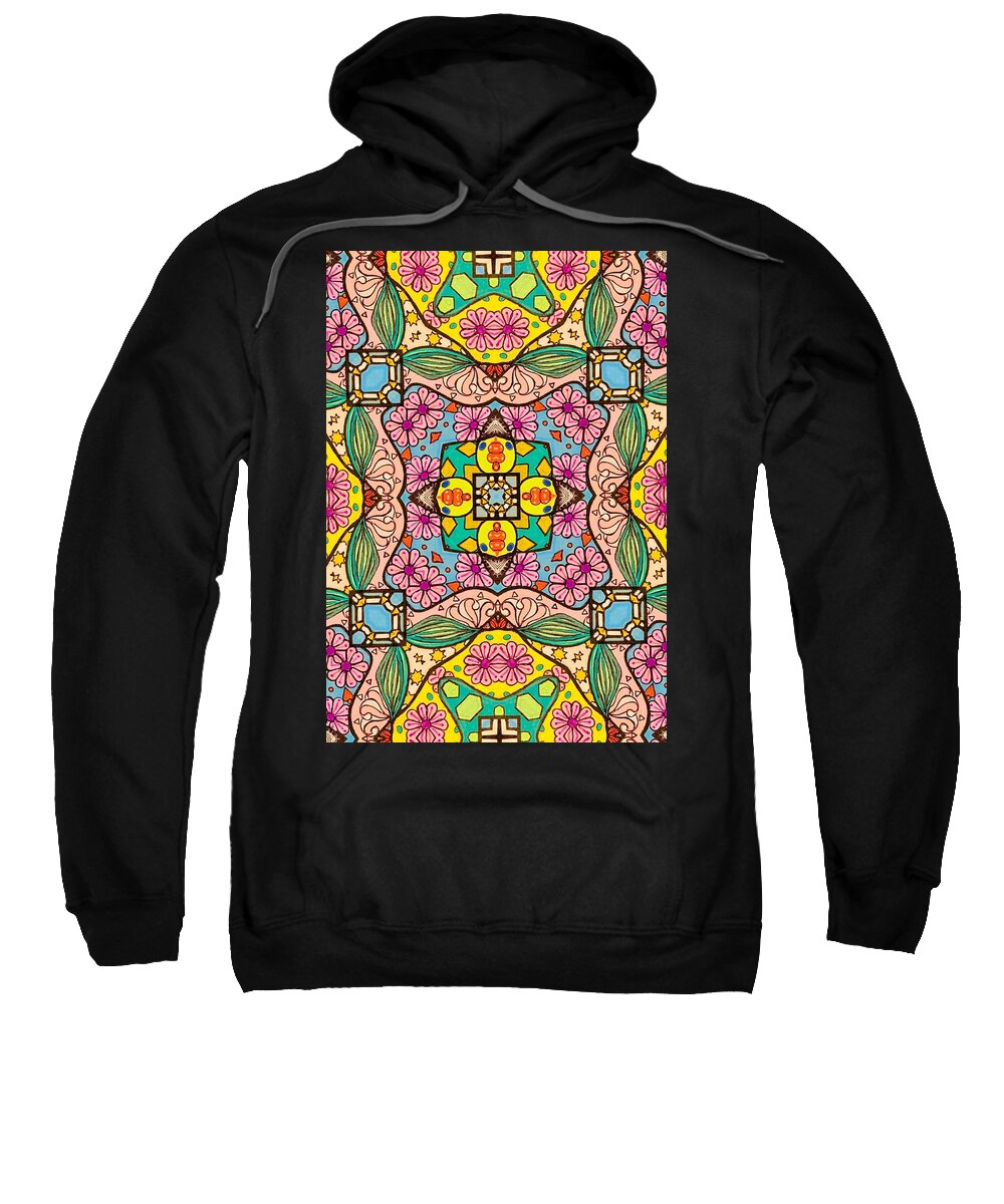 Pink Flower Doodle - Sweatshirt