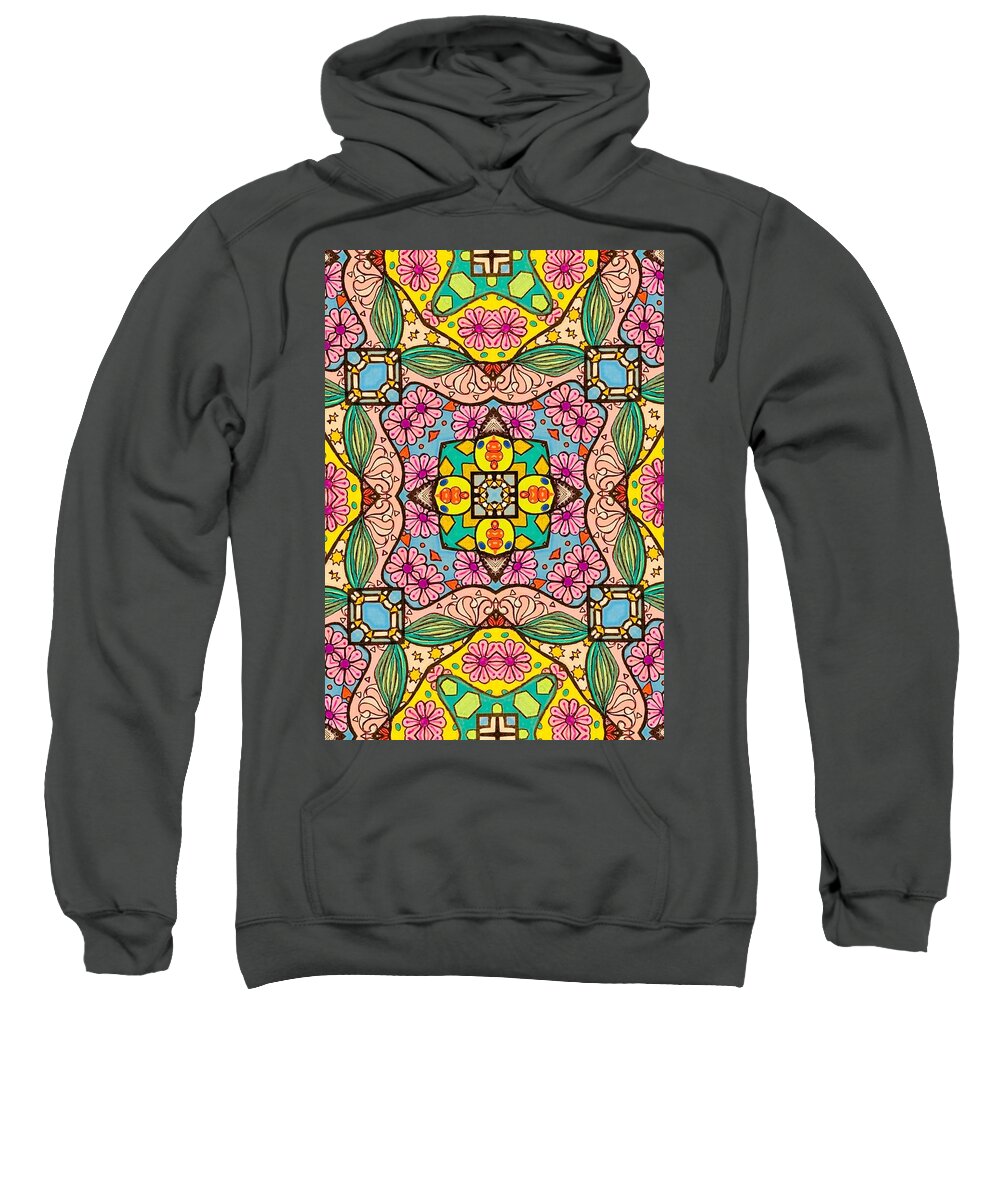 Pink Flower Doodle - Sweatshirt