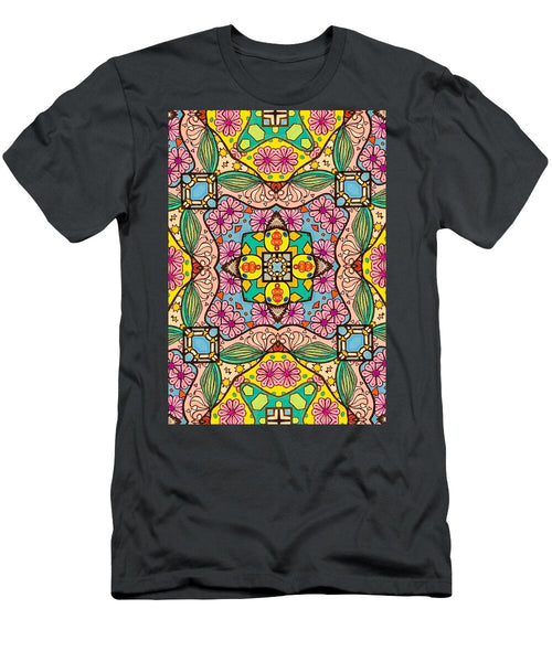 Pink Flower Doodle - T-Shirt