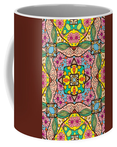 Pink Flower Doodle - Mug