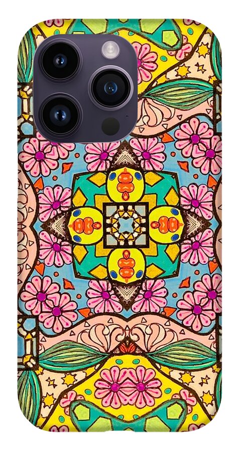 Pink Flower Doodle - Phone Case