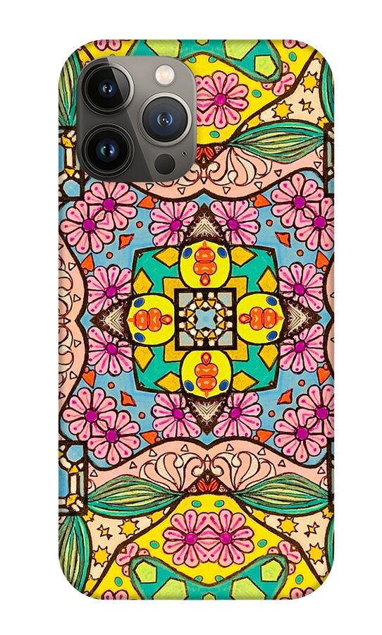 Pink Flower Doodle - Phone Case