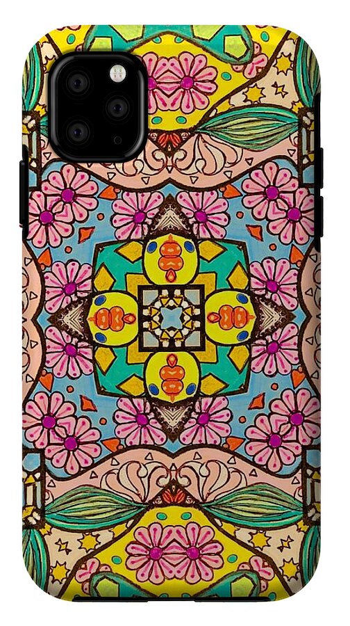 Pink Flower Doodle - Phone Case