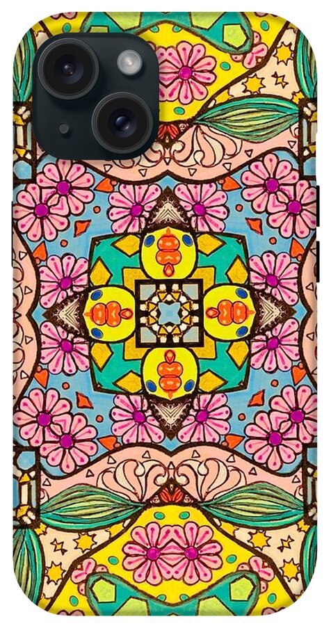 Pink Flower Doodle - Phone Case