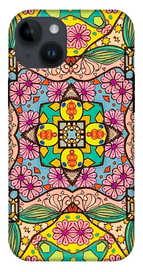 Pink Flower Doodle - Phone Case