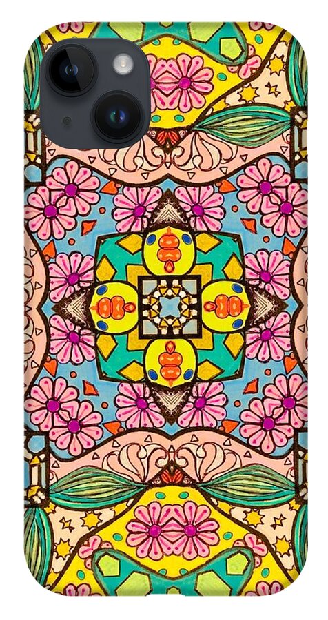 Pink Flower Doodle - Phone Case