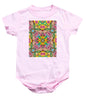Pink Flower Doodle - Baby Onesie