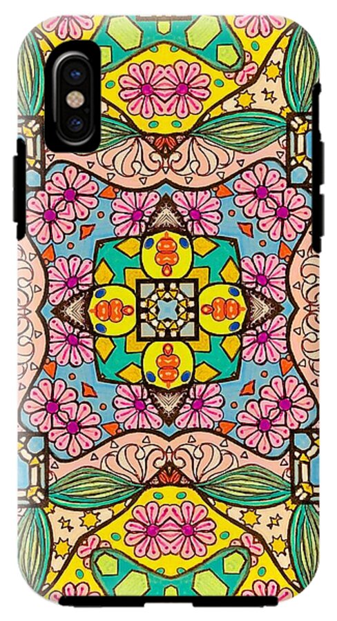 Pink Flower Doodle - Phone Case