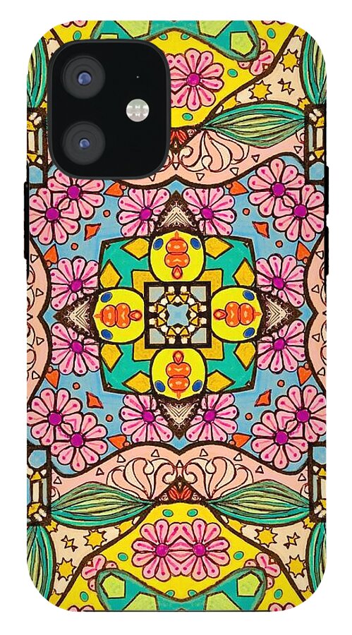 Pink Flower Doodle - Phone Case