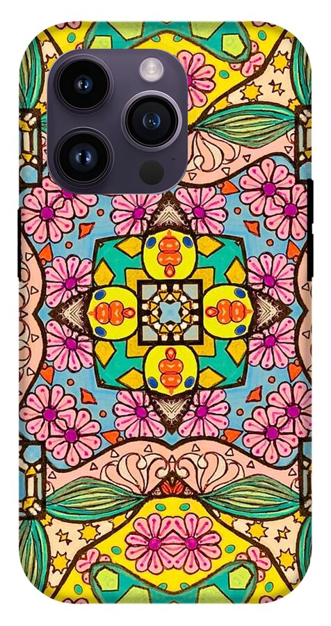 Pink Flower Doodle - Phone Case