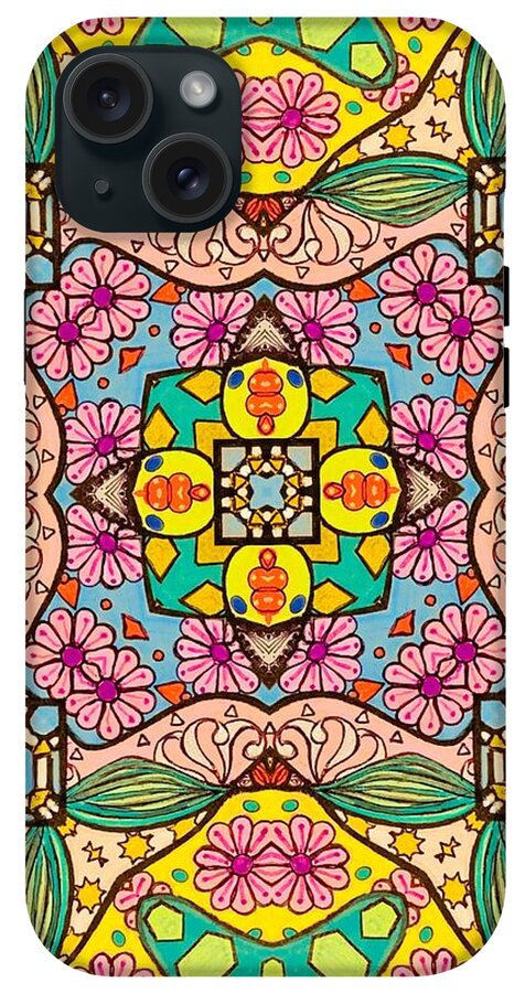Pink Flower Doodle - Phone Case