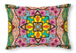 Pink Flower Doodle - Throw Pillow