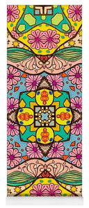Pink Flower Doodle - Yoga Mat