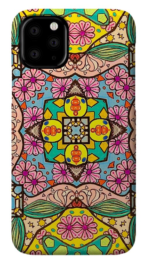 Pink Flower Doodle - Phone Case