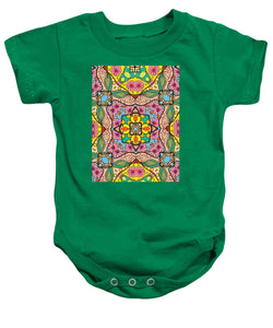 Pink Flower Doodle - Baby Onesie