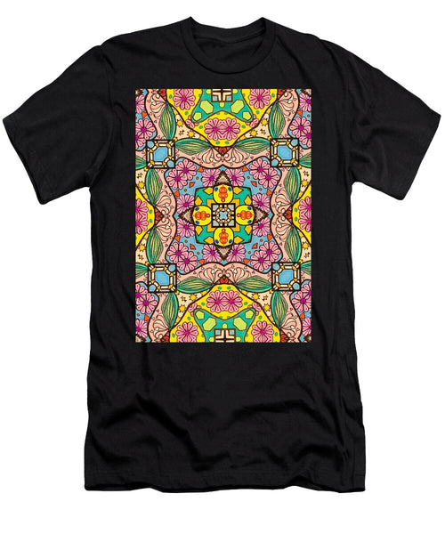 Pink Flower Doodle - T-Shirt