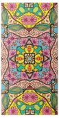 Pink Flower Doodle - Bath Towel