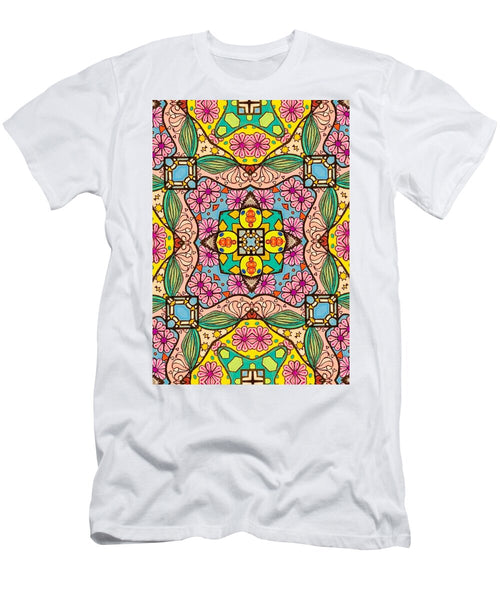 Pink Flower Doodle - T-Shirt