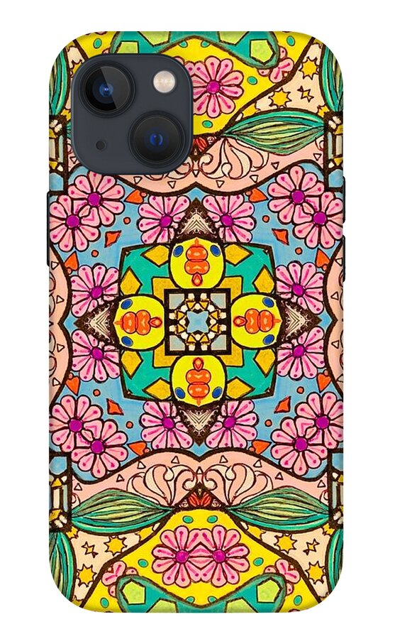 Pink Flower Doodle - Phone Case