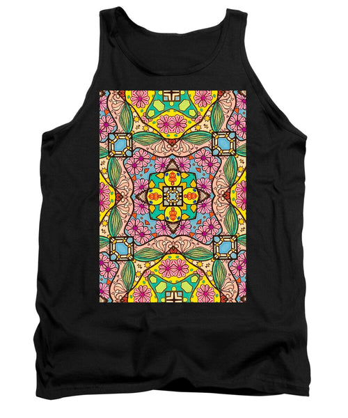 Pink Flower Doodle - Tank Top