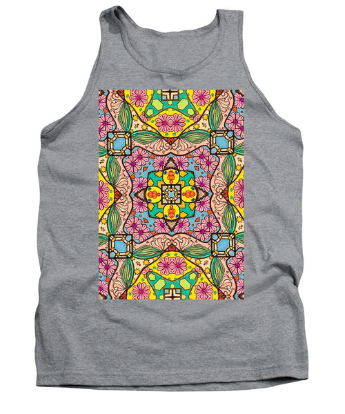 Pink Flower Doodle - Tank Top