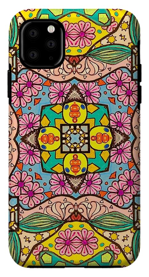 Pink Flower Doodle - Phone Case