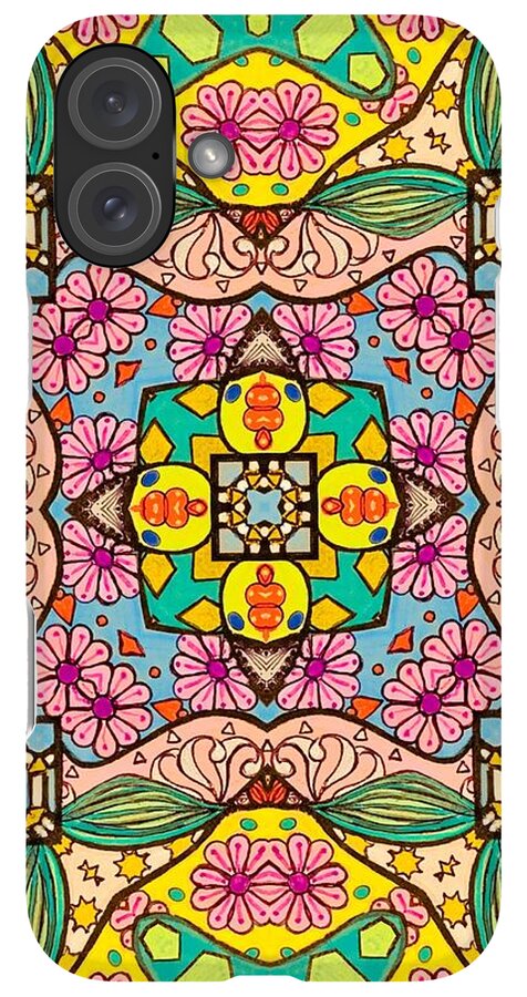 Pink Flower Doodle - Phone Case