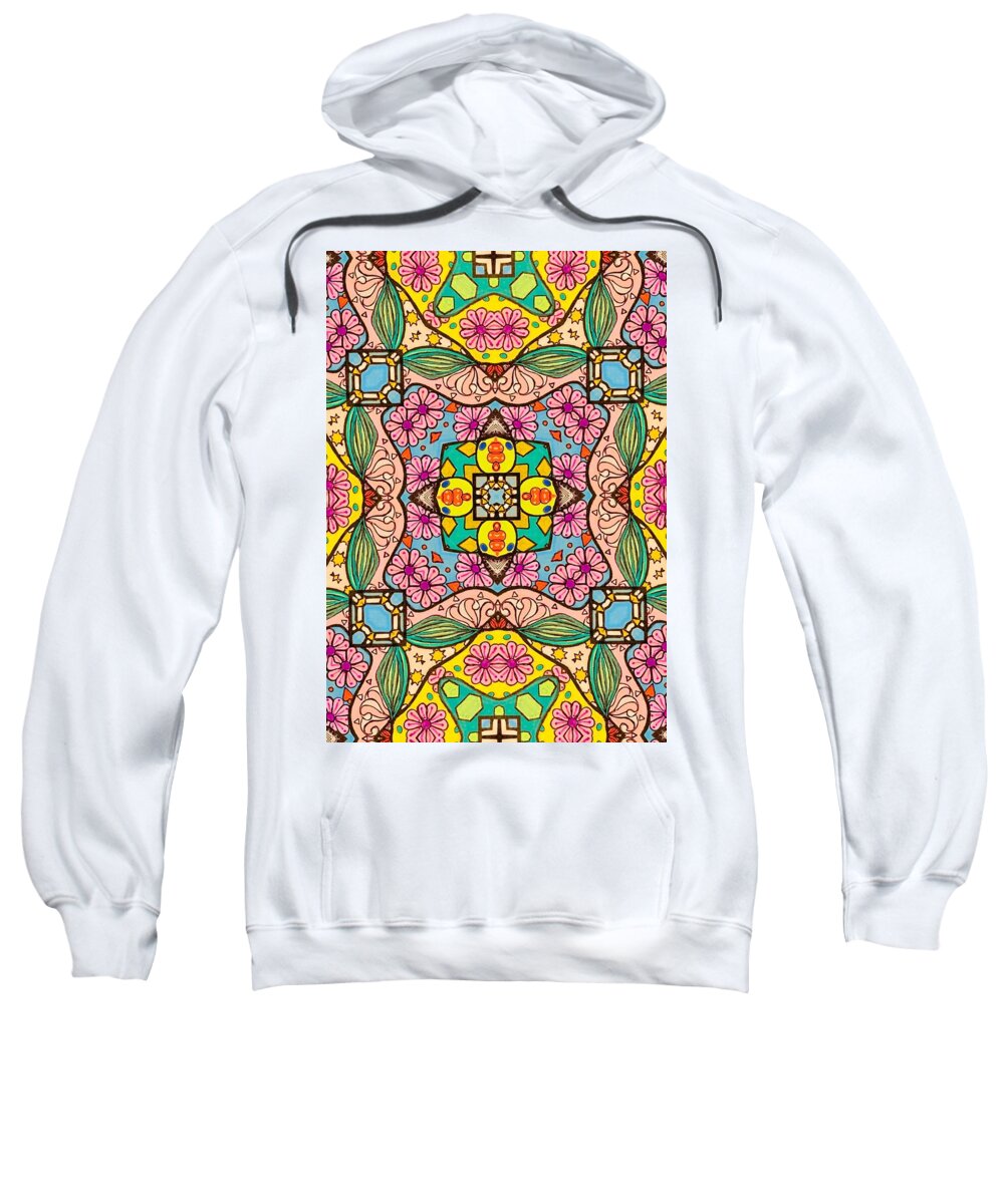 Pink Flower Doodle - Sweatshirt
