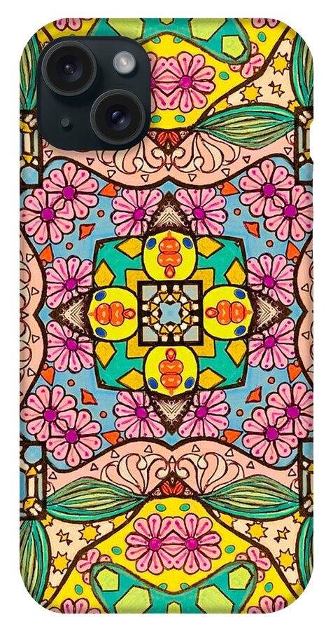 Pink Flower Doodle - Phone Case