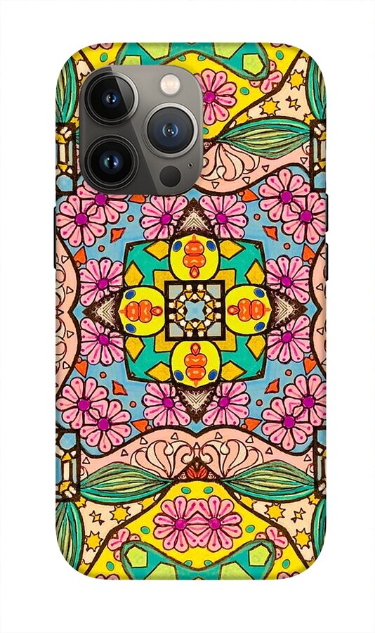 Pink Flower Doodle - Phone Case