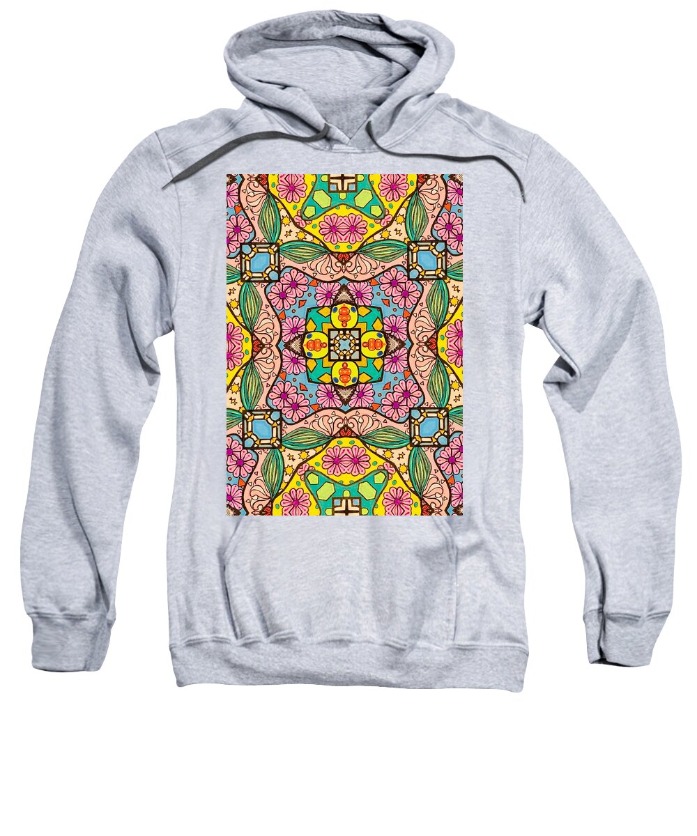 Pink Flower Doodle - Sweatshirt