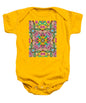 Pink Flower Doodle - Baby Onesie