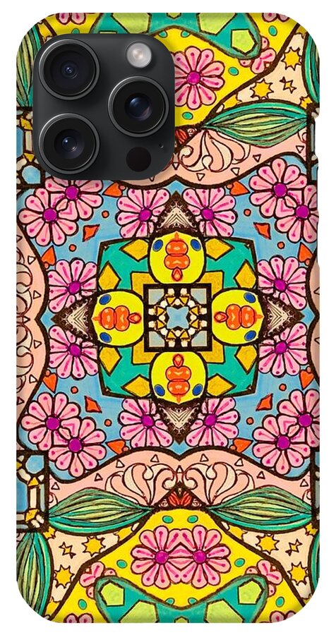 Pink Flower Doodle - Phone Case