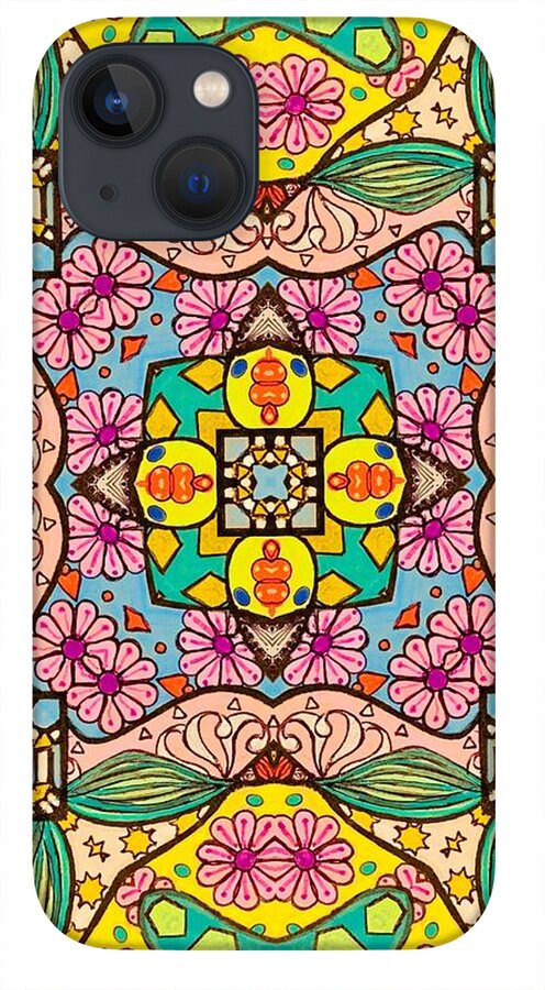 Pink Flower Doodle - Phone Case