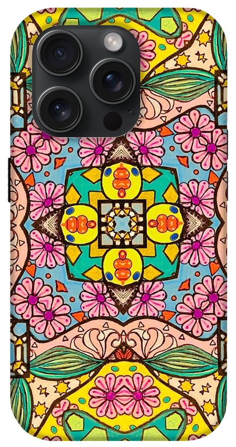 Pink Flower Doodle - Phone Case