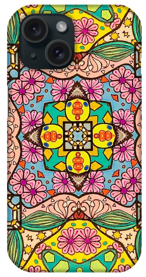 Pink Flower Doodle - Phone Case
